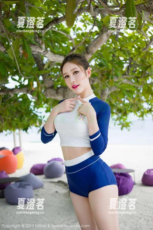 MiStar魅妍社 - 让周小然的夏日写真打破你的审美底线，反正有人会挡着看。
